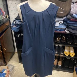 NWT - BCBG Maxazria Navy Blue Sleeveless Dress - Sz 0